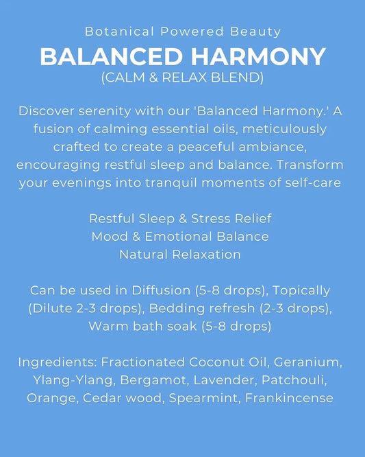 Four Elements Balanced Harmony Oil Blend | Calm & Relax 10ml