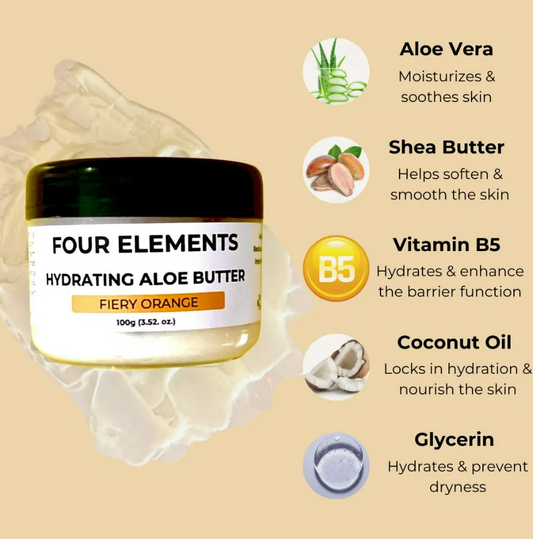 Four Elements Hydrating Aloe Butter | Fiery Orange 100g