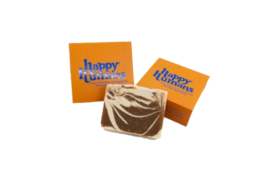 Happy Humans Bathing Bar - Ceylon Cinnamon & Coconut Oil 100g