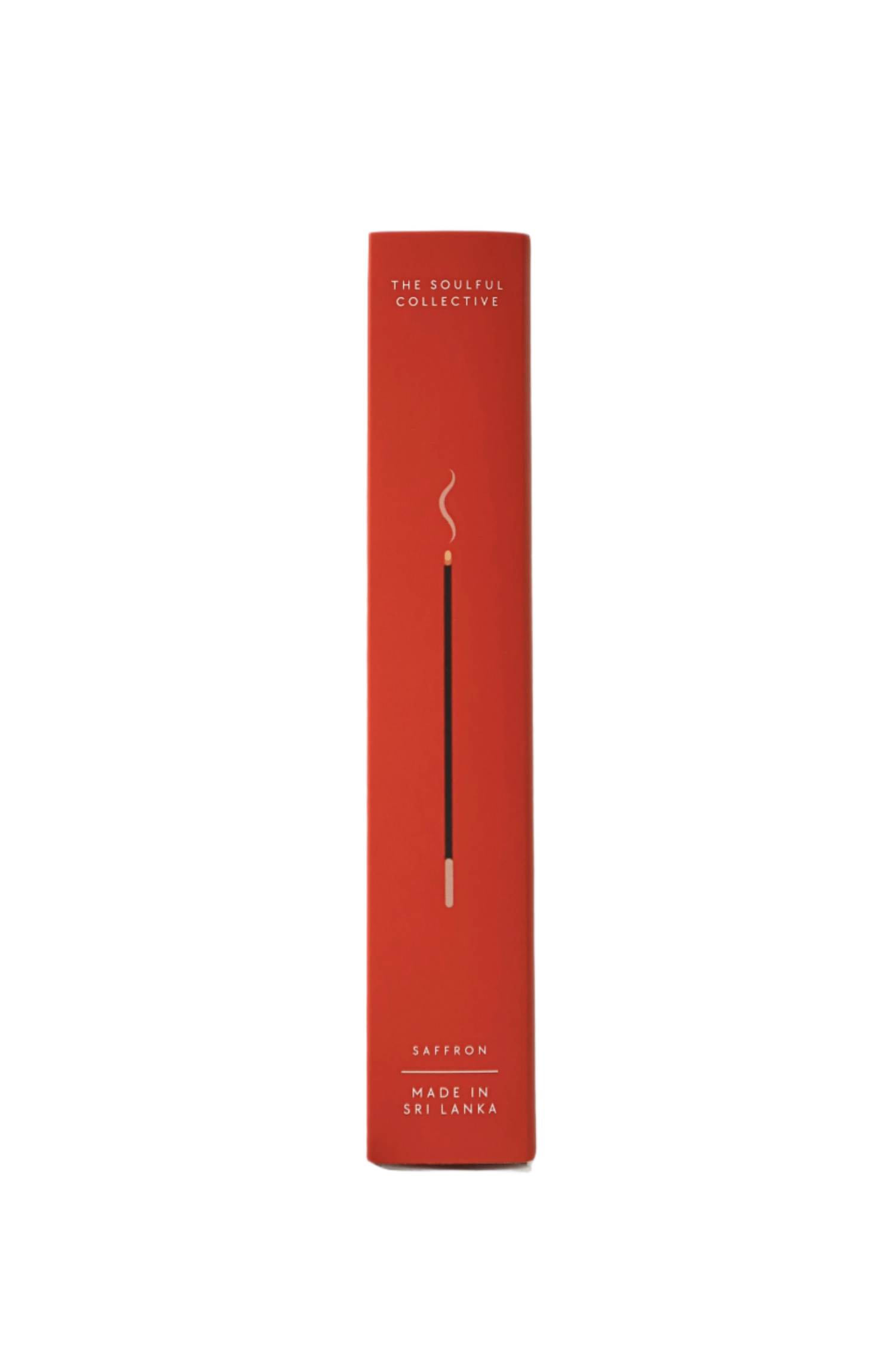 Red candle packaging with 'The Scentual Collective' branding on a white background